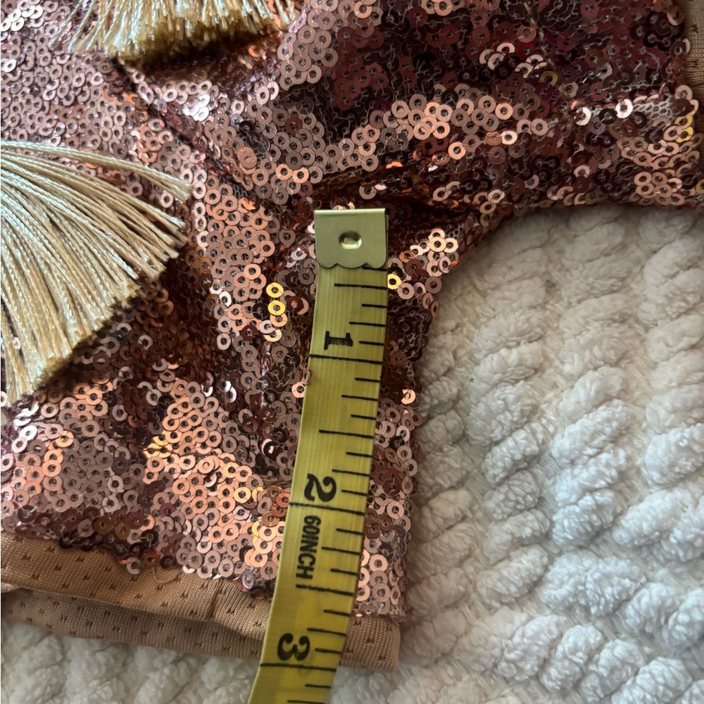 Sequin Drawstring Shorts - Picture 7 of 10